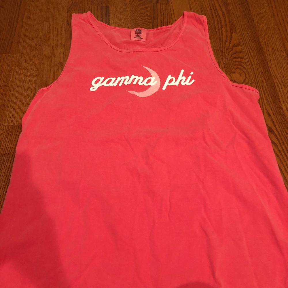 pink gamma phi beta sorority tank top